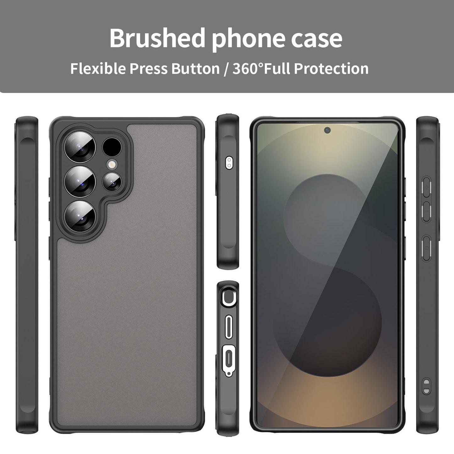 Samsung Galaxy S25 Ultra 5G TPU Hybrid PC Frosted Phone Case with Durable Scratch, Dirt & Wear Protection, Precise Cutouts, Lightweight Easy-Fit Slim Cover