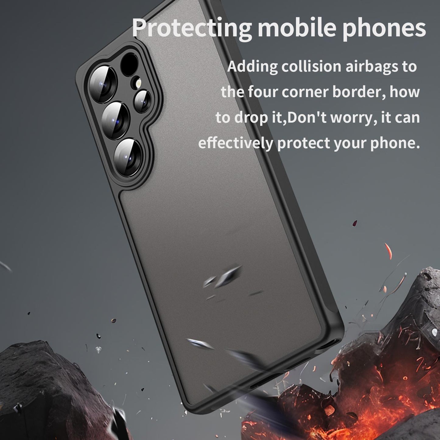 Samsung Galaxy S25 Ultra 5G TPU Hybrid PC Frosted Phone Case with Durable Scratch, Dirt & Wear Protection, Precise Cutouts, Lightweight Easy-Fit Slim Cover