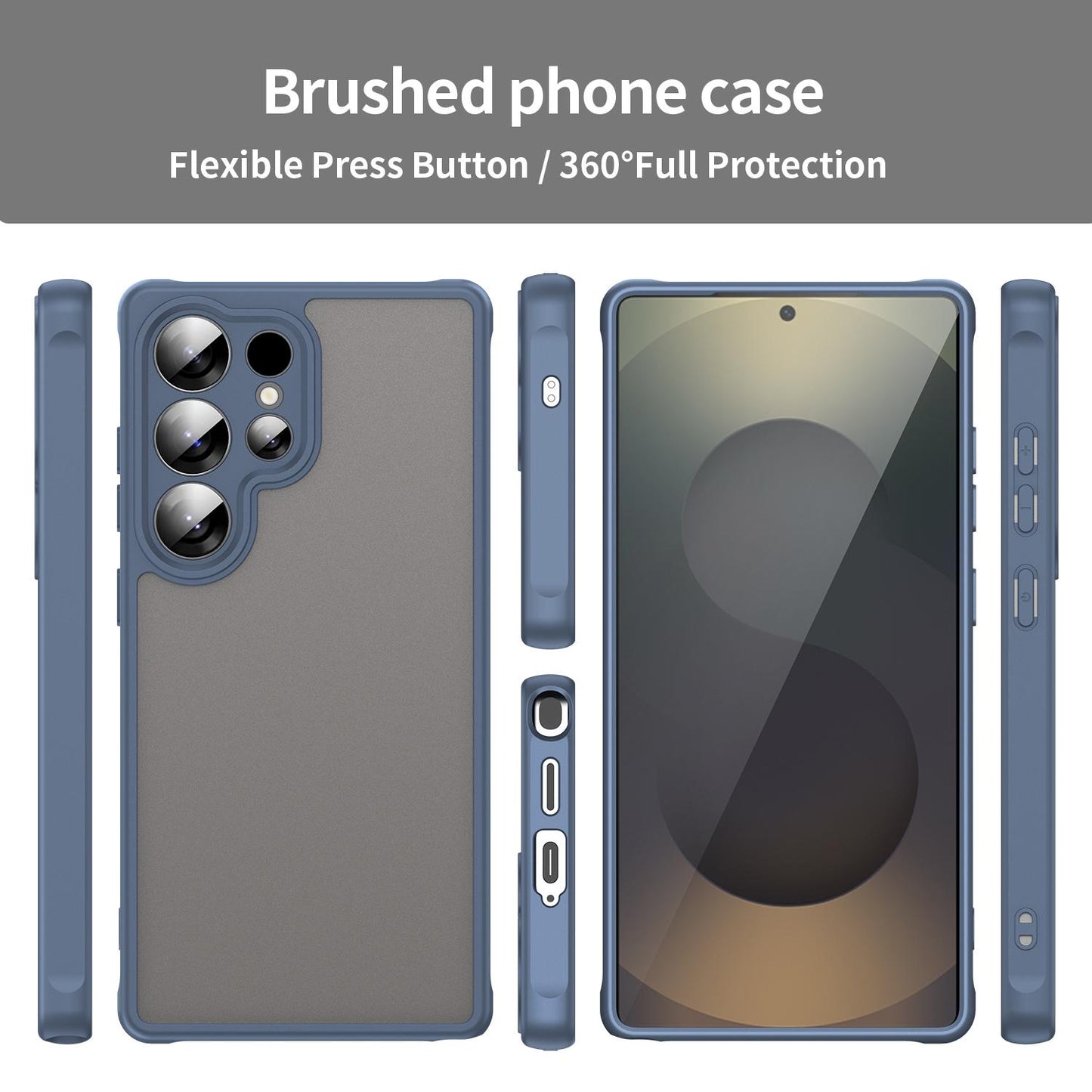 Samsung Galaxy S25 Ultra 5G TPU Hybrid PC Frosted Phone Case with Durable Scratch, Dirt & Wear Protection, Precise Cutouts, Lightweight Easy-Fit Slim Cover