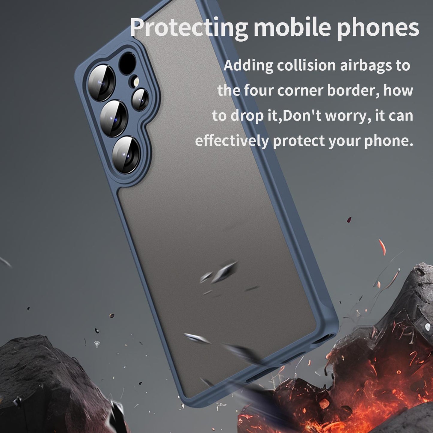 Samsung Galaxy S25 Ultra 5G TPU Hybrid PC Frosted Phone Case with Durable Scratch, Dirt & Wear Protection, Precise Cutouts, Lightweight Easy-Fit Slim Cover
