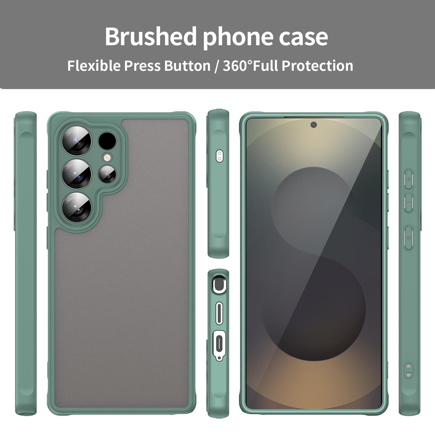 Samsung Galaxy S25 Ultra 5G TPU Hybrid PC Frosted Phone Case with Durable Scratch, Dirt & Wear Protection, Precise Cutouts, Lightweight Easy-Fit Slim Cover