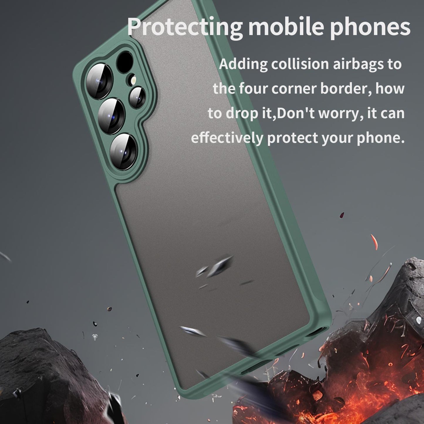 Samsung Galaxy S25 Ultra 5G TPU Hybrid PC Frosted Phone Case with Durable Scratch, Dirt & Wear Protection, Precise Cutouts, Lightweight Easy-Fit Slim Cover