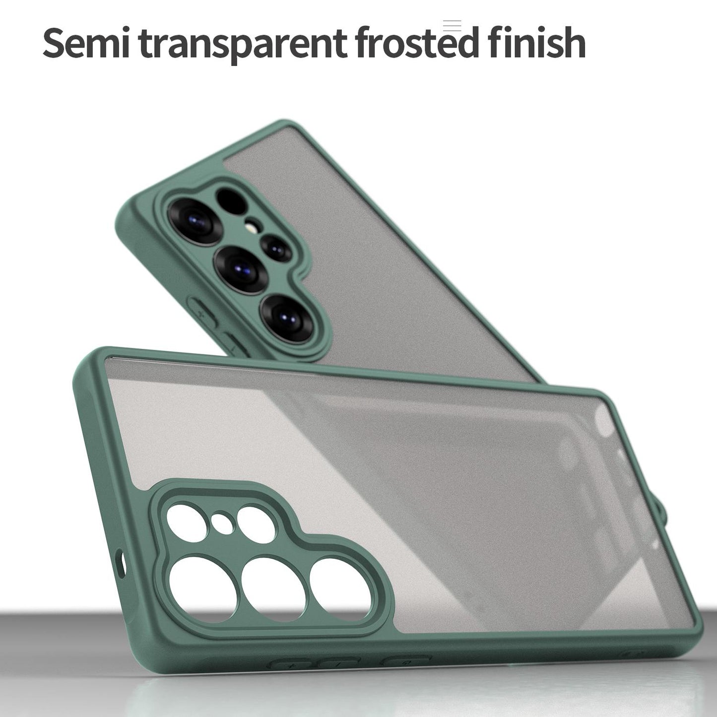 Samsung Galaxy S25 Ultra 5G TPU Hybrid PC Frosted Phone Case with Durable Scratch, Dirt & Wear Protection, Precise Cutouts, Lightweight Easy-Fit Slim Cover
