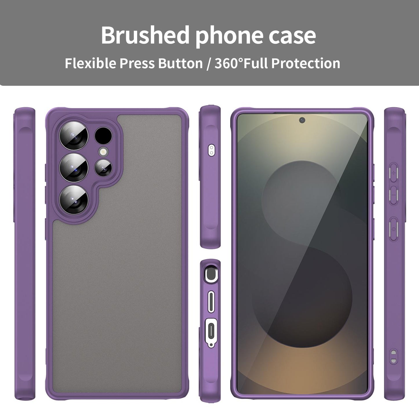 Samsung Galaxy S25 Ultra 5G TPU Hybrid PC Frosted Phone Case with Durable Scratch, Dirt & Wear Protection, Precise Cutouts, Lightweight Easy-Fit Slim Cover
