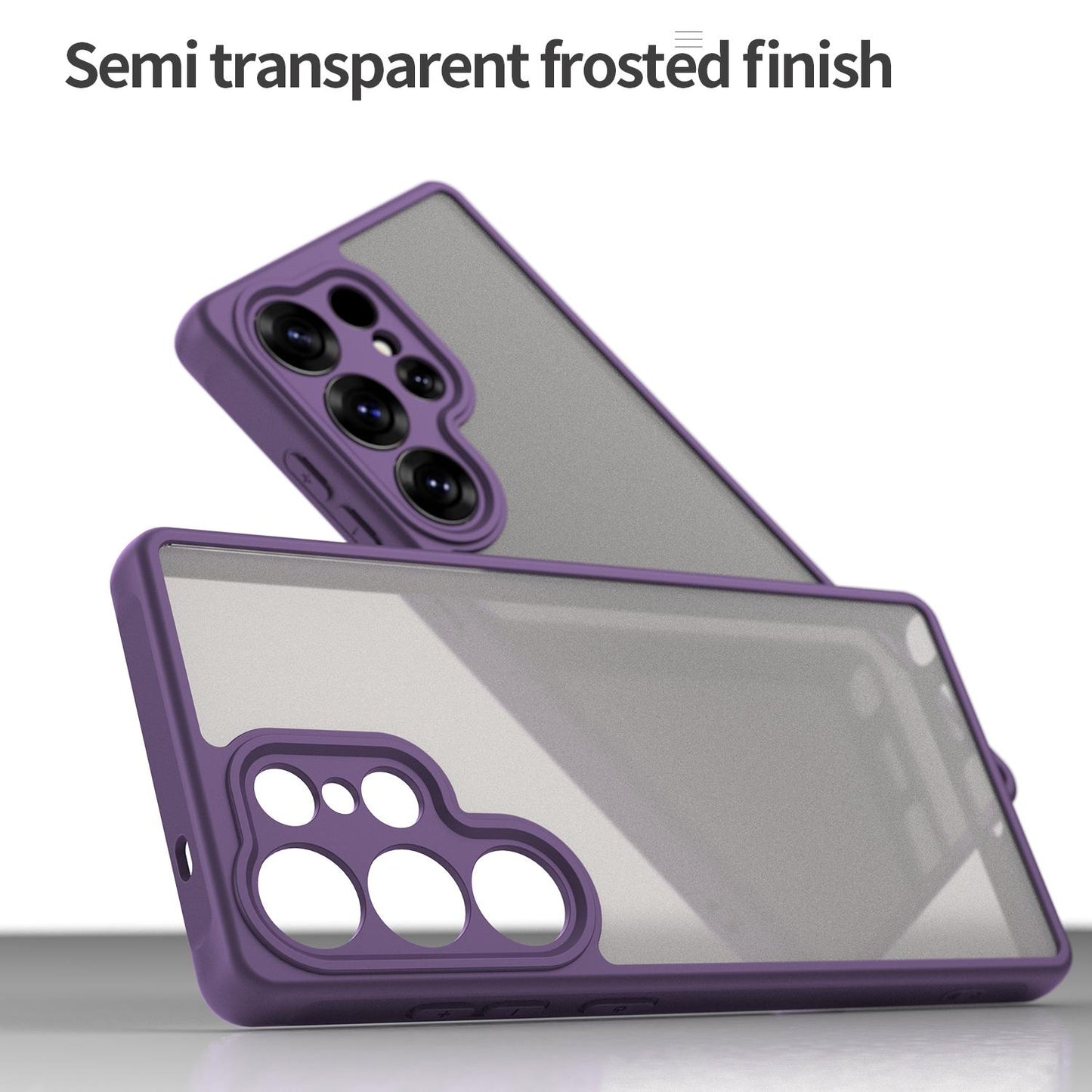 Samsung Galaxy S25 Ultra 5G TPU Hybrid PC Frosted Phone Case with Durable Scratch, Dirt & Wear Protection, Precise Cutouts, Lightweight Easy-Fit Slim Cover