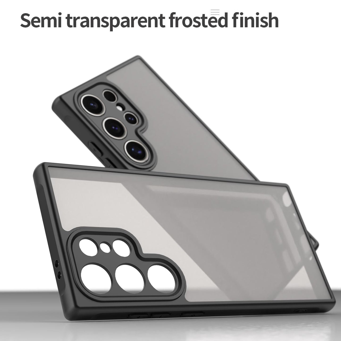 Samsung Galaxy S24 Ultra 5G TPU Hybrid PC Frosted Phone Case with Durable Scratch, Dirt & Wear Protection, Precise Cutouts, Lightweight Easy-Fit Slim Cover