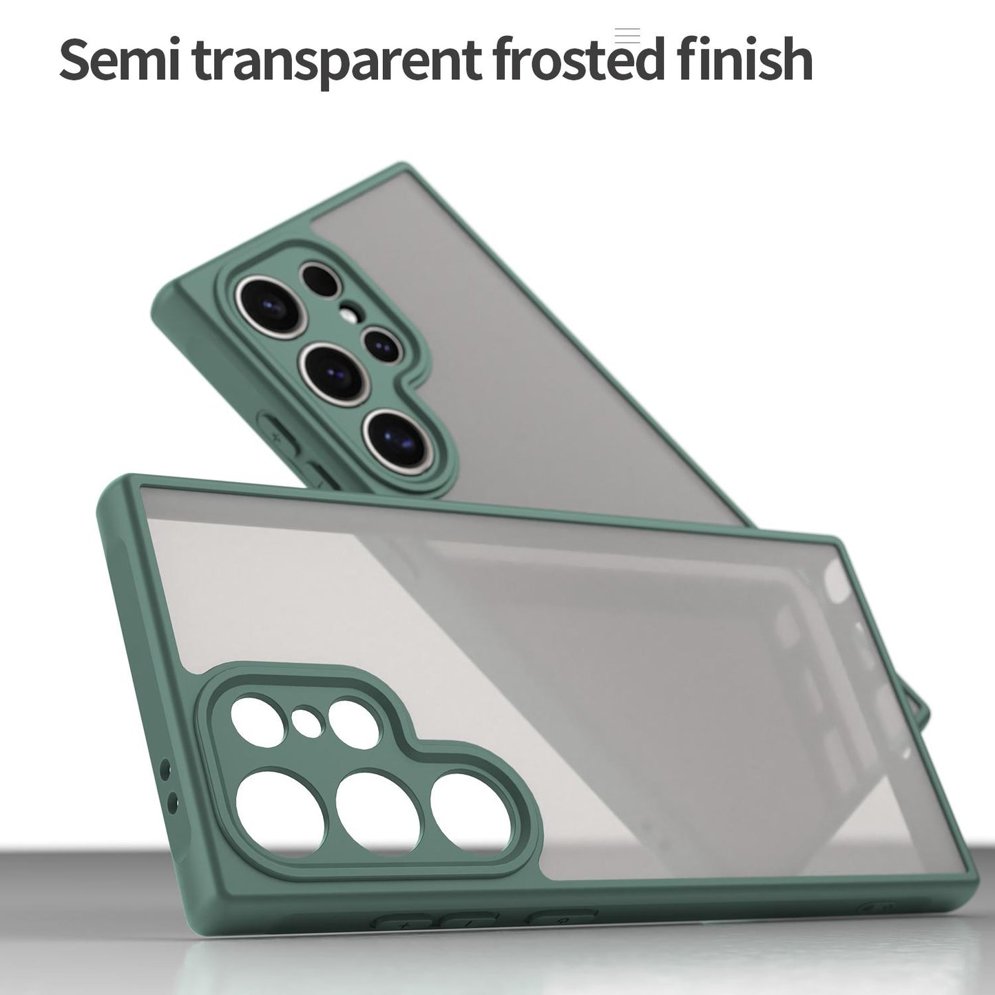 Samsung Galaxy S24 Ultra 5G TPU Hybrid PC Frosted Phone Case with Durable Scratch, Dirt & Wear Protection, Precise Cutouts, Lightweight Easy-Fit Slim Cover