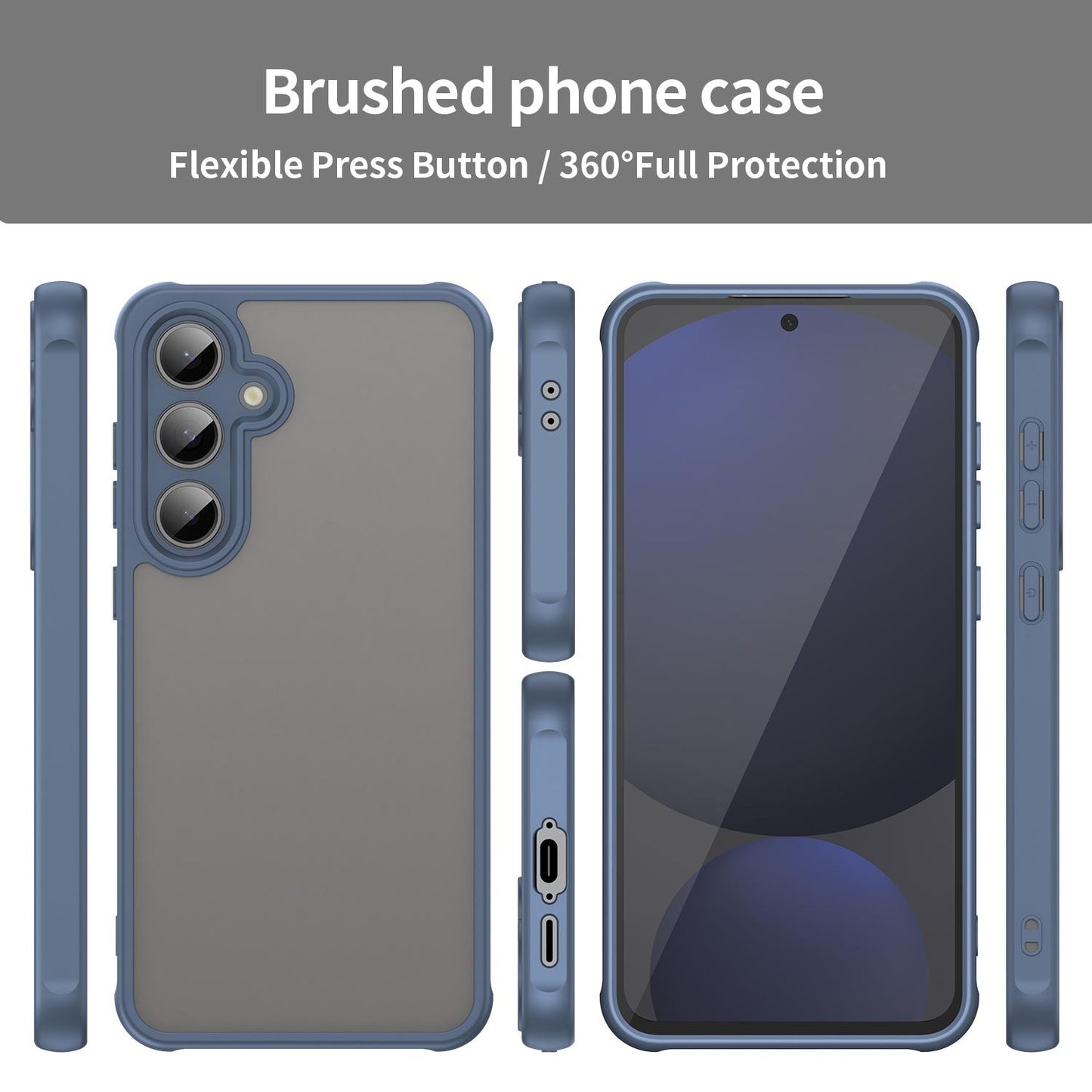 Samsung Galaxy S24 FE 5G TPU Hybrid PC Frosted Phone Case with Durable Scratch, Dirt & Wear Protection, Precise Cutouts, Lightweight Easy-Fit Slim Cover