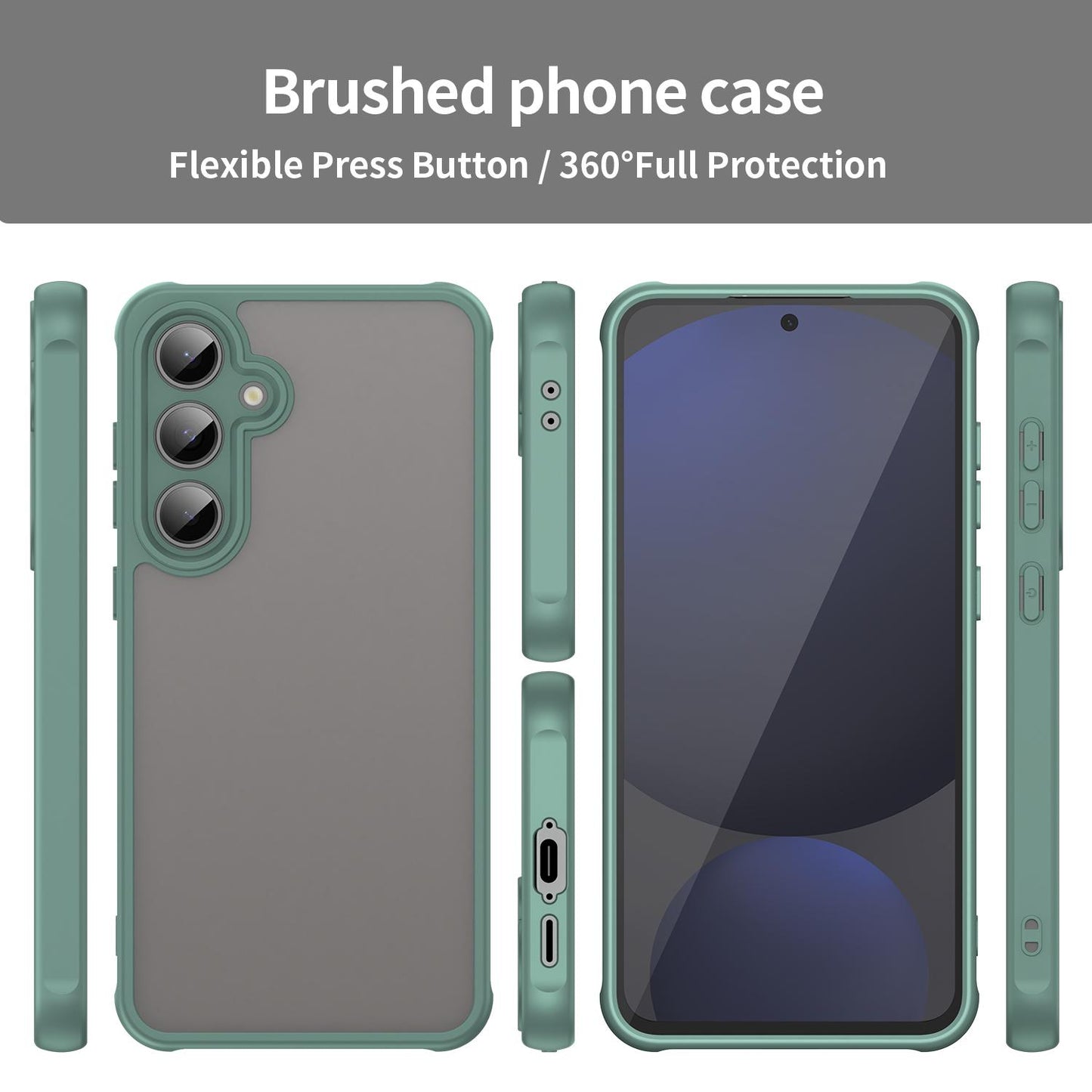Samsung Galaxy S24 FE 5G TPU Hybrid PC Frosted Phone Case with Durable Scratch, Dirt & Wear Protection, Precise Cutouts, Lightweight Easy-Fit Slim Cover