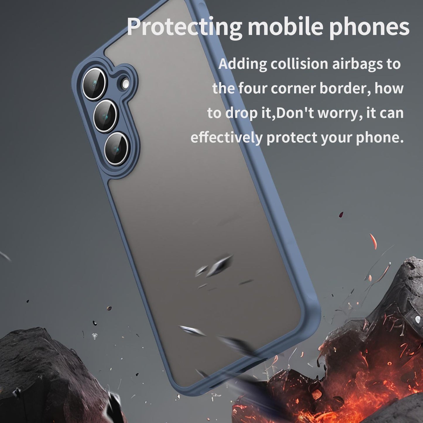Samsung Galaxy S25 FE 5G TPU Hybrid PC Frosted Phone Case with Durable Scratch, Dirt & Wear Protection, Precise Cutouts, Lightweight Easy-Fit Slim Cover
