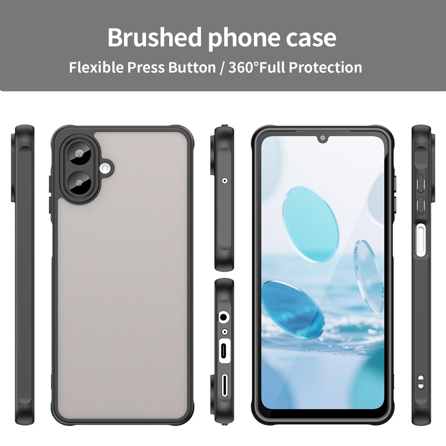 Samsung Galaxy A07 4G TPU Hybrid PC Frosted Phone Case with Durable Scratch, Dirt & Wear Protection, Precise Cutouts, Lightweight Easy-Fit Slim Cover