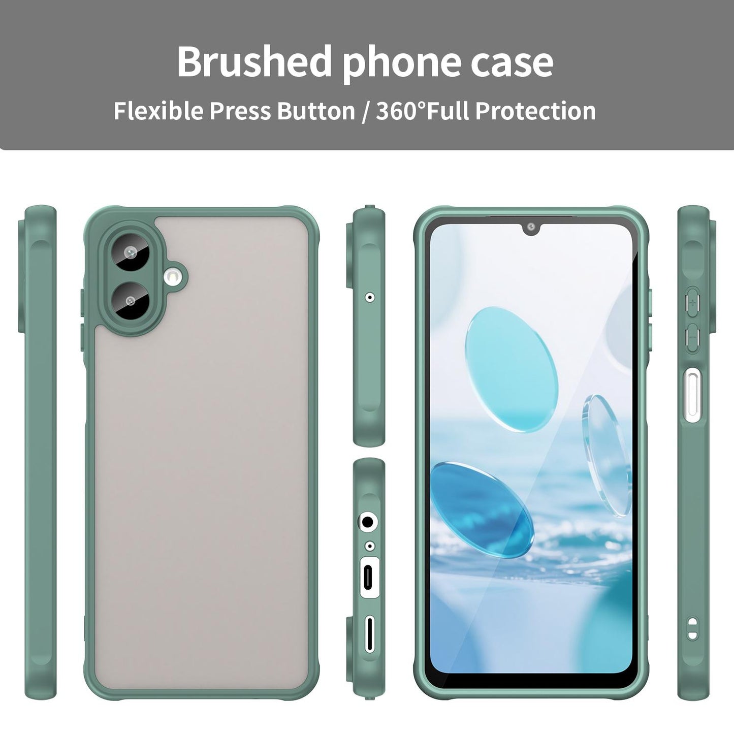 Samsung Galaxy A07 4G TPU Hybrid PC Frosted Phone Case with Durable Scratch, Dirt & Wear Protection, Precise Cutouts, Lightweight Easy-Fit Slim Cover