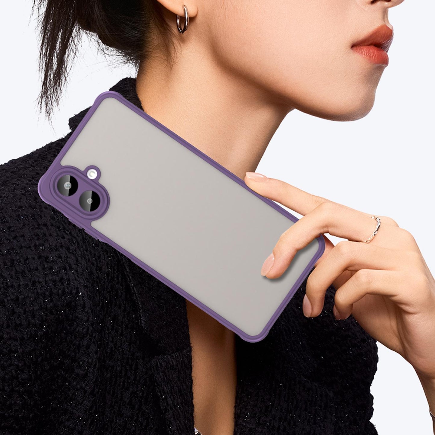 Samsung Galaxy A07 4G TPU Hybrid PC Frosted Phone Case with Durable Scratch, Dirt & Wear Protection, Precise Cutouts, Lightweight Easy-Fit Slim Cover