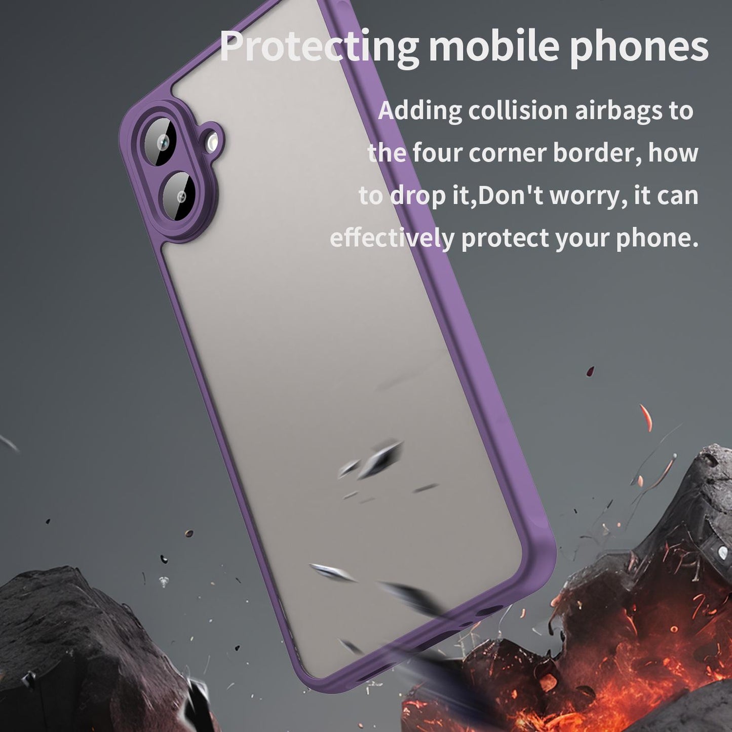 Samsung Galaxy A07 4G TPU Hybrid PC Frosted Phone Case with Durable Scratch, Dirt & Wear Protection, Precise Cutouts, Lightweight Easy-Fit Slim Cover