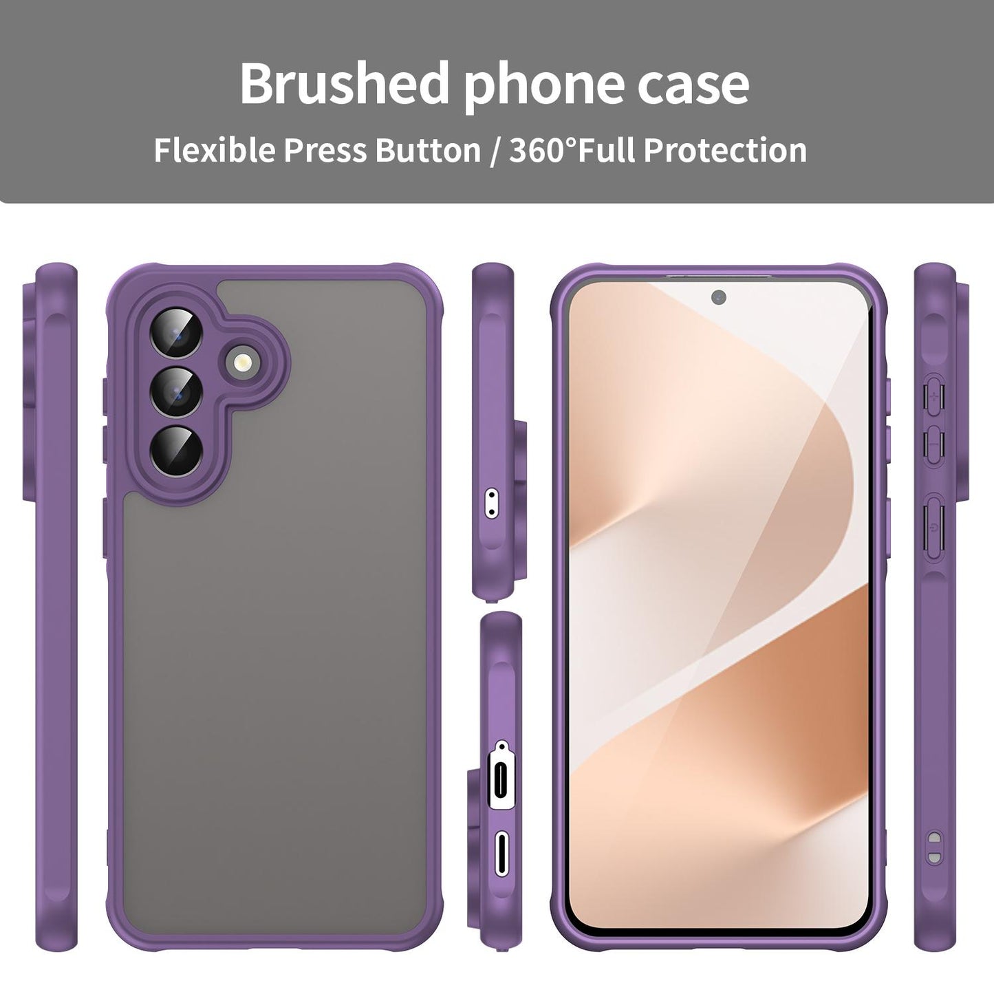 Samsung Galaxy A57 5G TPU Hybrid PC Frosted Phone Case with Durable Scratch, Dirt & Wear Protection, Precise Cutouts, Lightweight Easy-Fit Slim Cover