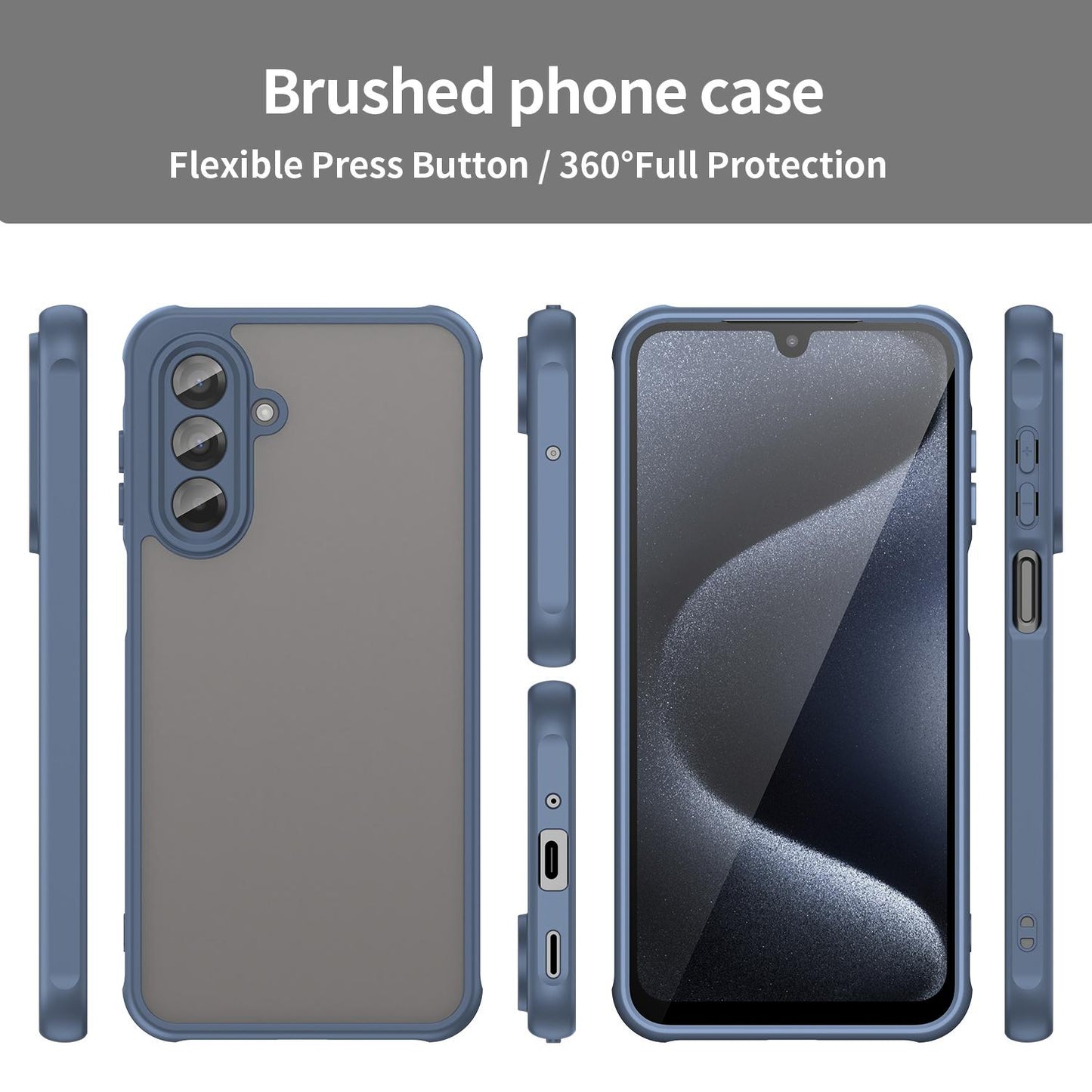 Samsung Galaxy A17 5G TPU Hybrid PC Frosted Phone Case with Durable Scratch, Dirt & Wear Protection, Precise Cutouts, Lightweight Easy-Fit Slim Cover
