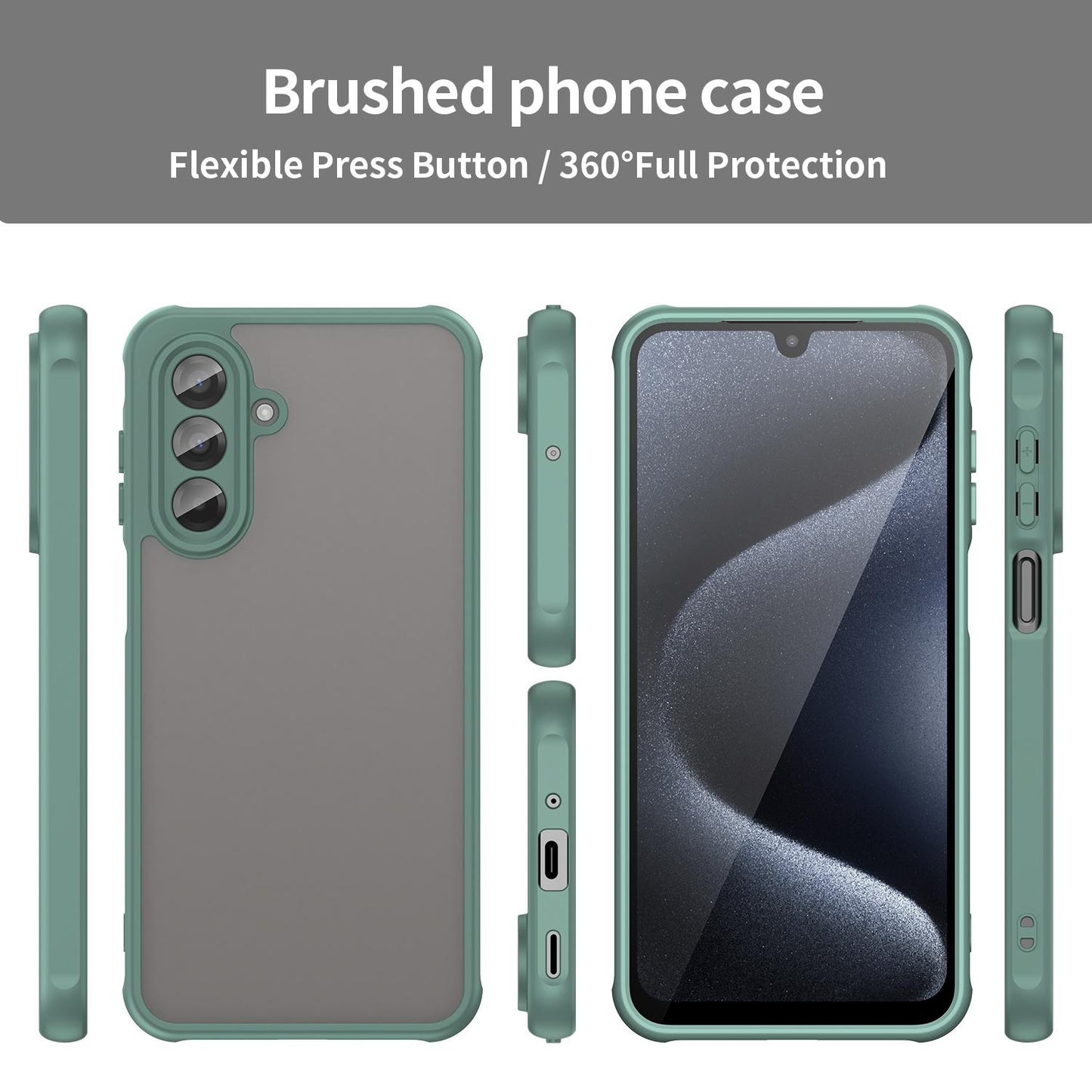 Samsung Galaxy A17 4G TPU Hybrid PC Frosted Phone Case with Durable Scratch, Dirt & Wear Protection, Precise Cutouts, Lightweight Easy-Fit Slim Cover