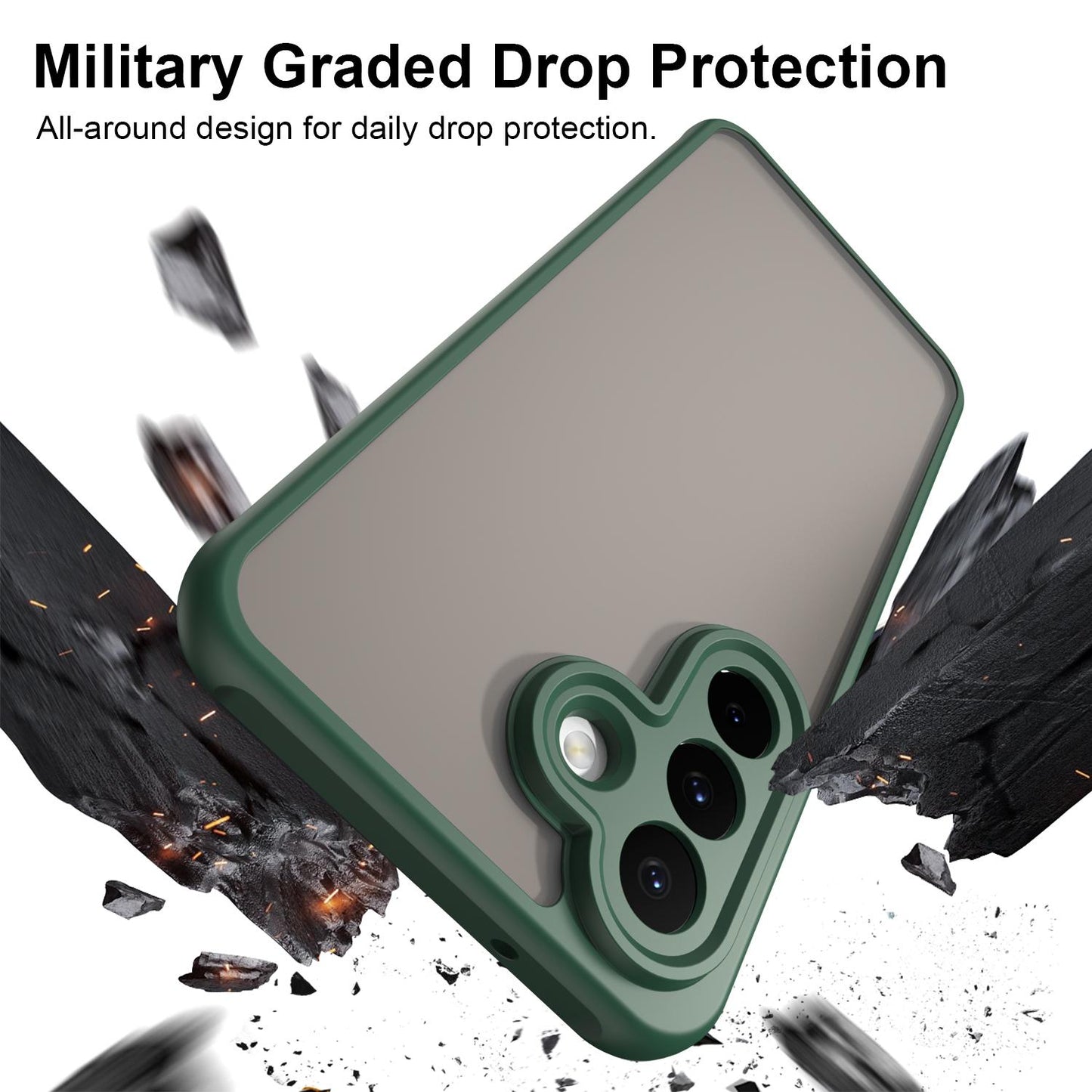 Samsung Galaxy A27 5G TPU Hybrid PC Frosted Phone Case with Durable Scratch, Dirt & Wear Protection, Precise Cutouts, Lightweight Easy-Fit Slim Cover