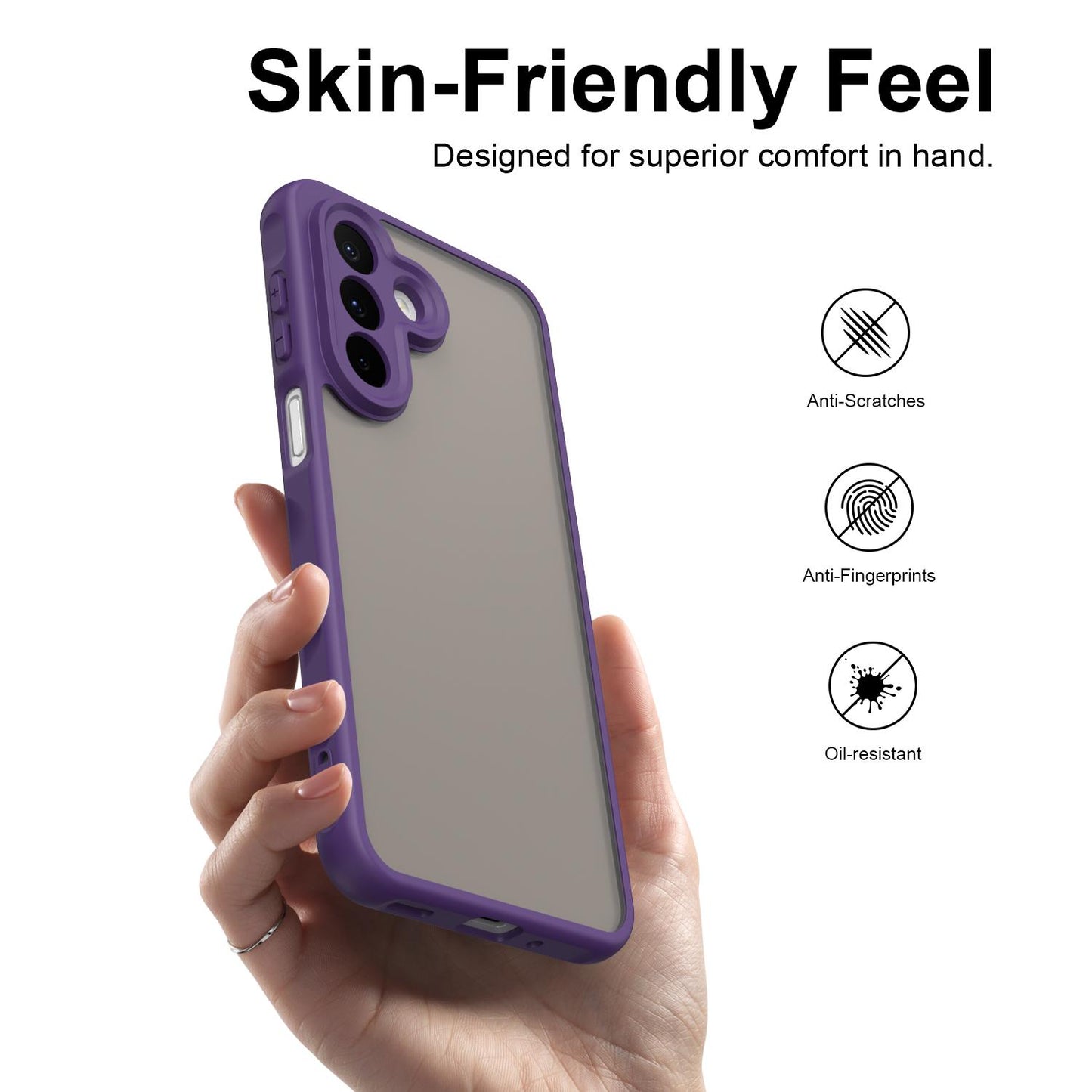 Samsung Galaxy A27 5G TPU Hybrid PC Frosted Phone Case with Durable Scratch, Dirt & Wear Protection, Precise Cutouts, Lightweight Easy-Fit Slim Cover