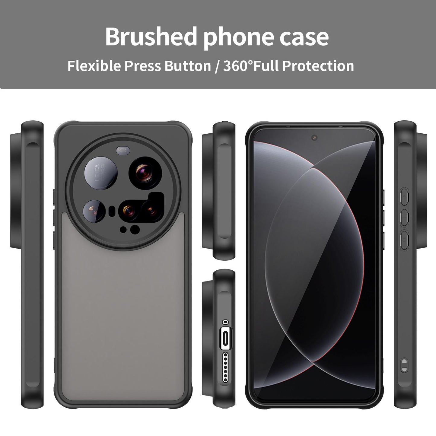 Xiaomi 15 Ultra TPU Hybrid PC Frosted Phone Case with Durable Scratch, Dirt & Wear Protection, Precise Cutouts, Lightweight Easy-Fit Slim Cover