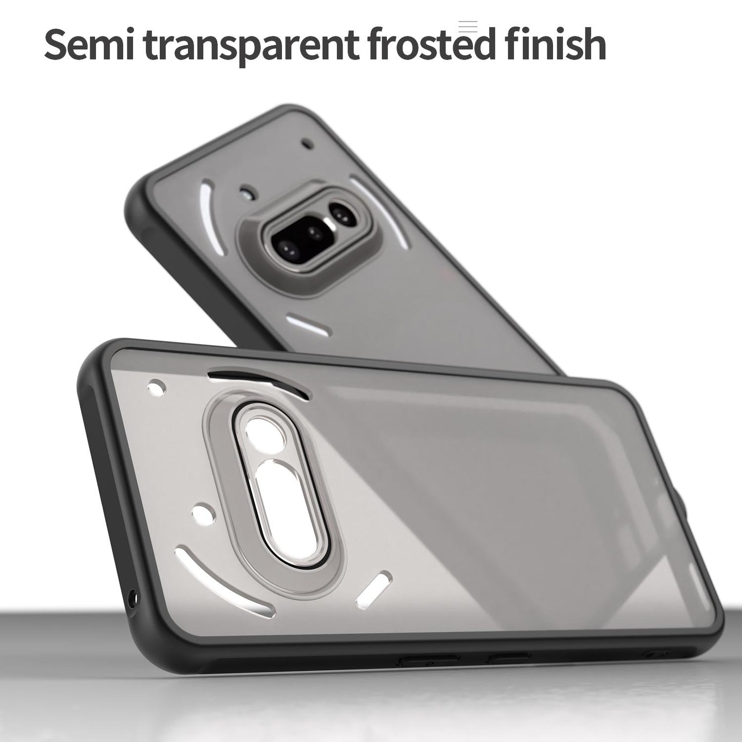 Nothing Phone 3a TPU Hybrid PC Frosted Phone Case with Durable Scratch, Dirt & Wear Protection, Precise Cutouts, Lightweight Easy-Fit Slim Cover