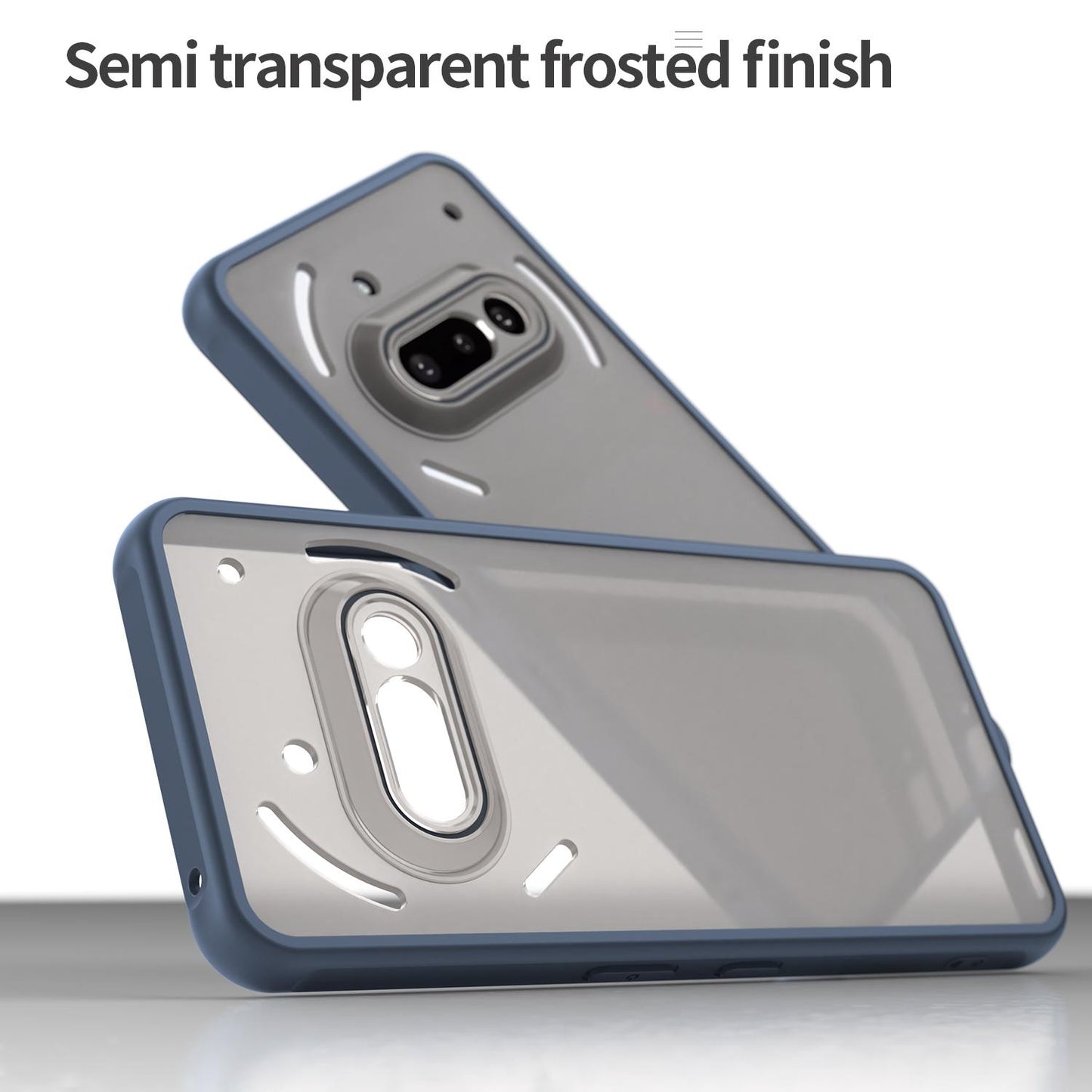 Nothing Phone 3a TPU Hybrid PC Frosted Phone Case with Durable Scratch, Dirt & Wear Protection, Precise Cutouts, Lightweight Easy-Fit Slim Cover