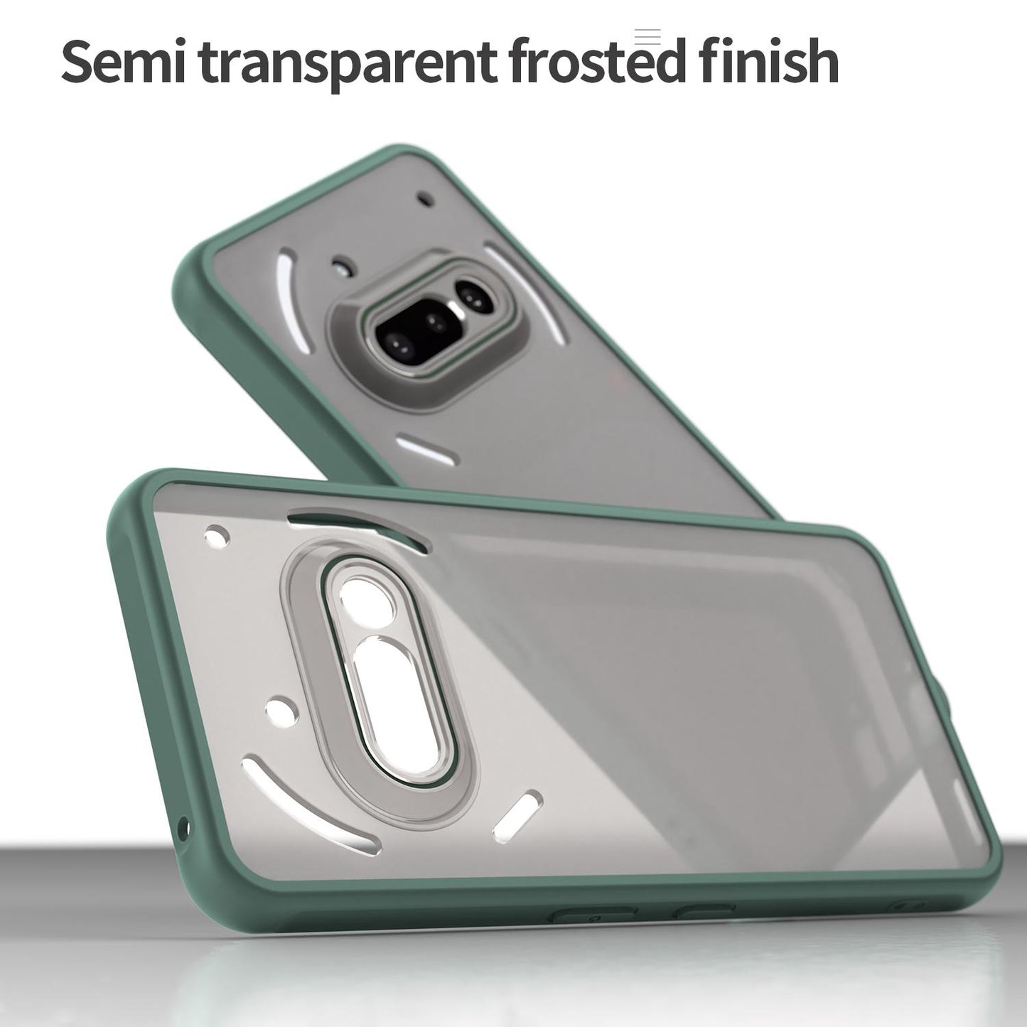 Nothing Phone 3a TPU Hybrid PC Frosted Phone Case with Durable Scratch, Dirt & Wear Protection, Precise Cutouts, Lightweight Easy-Fit Slim Cover