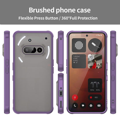 Nothing Phone 3a TPU Hybrid PC Frosted Phone Case with Durable Scratch, Dirt & Wear Protection, Precise Cutouts, Lightweight Easy-Fit Slim Cover