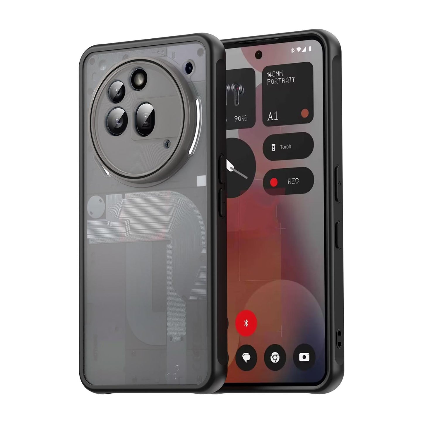 Nothing Phone 3a Pro TPU Hybrid PC Frosted Phone Case with Durable Scratch, Dirt & Wear Protection, Precise Cutouts, Lightweight Easy-Fit Slim Cover