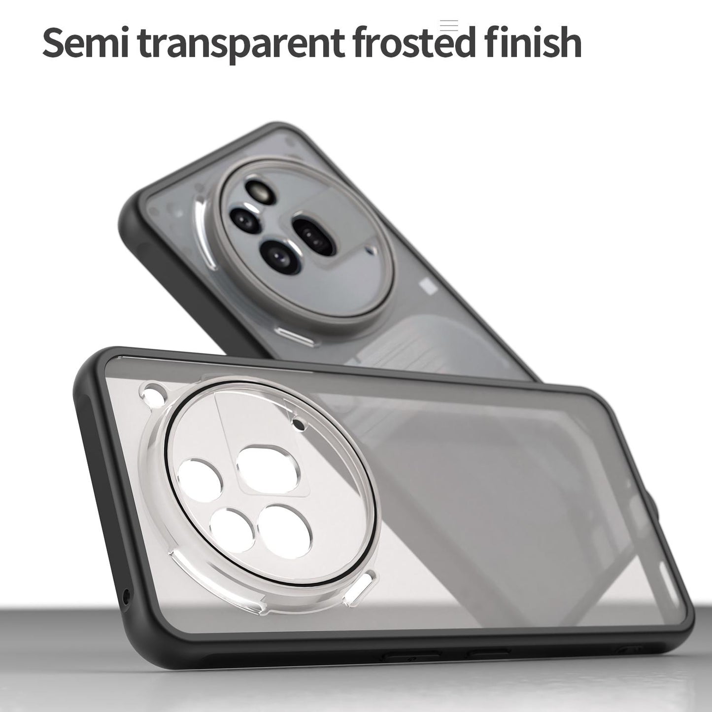 Nothing Phone 3a Pro TPU Hybrid PC Frosted Phone Case with Durable Scratch, Dirt & Wear Protection, Precise Cutouts, Lightweight Easy-Fit Slim Cover