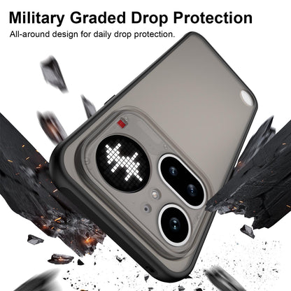 Nothing Phone 4a Pro TPU Hybrid PC Frosted Phone Case with Durable Scratch, Dirt & Wear Protection, Precise Cutouts, Lightweight Easy-Fit Slim Cover