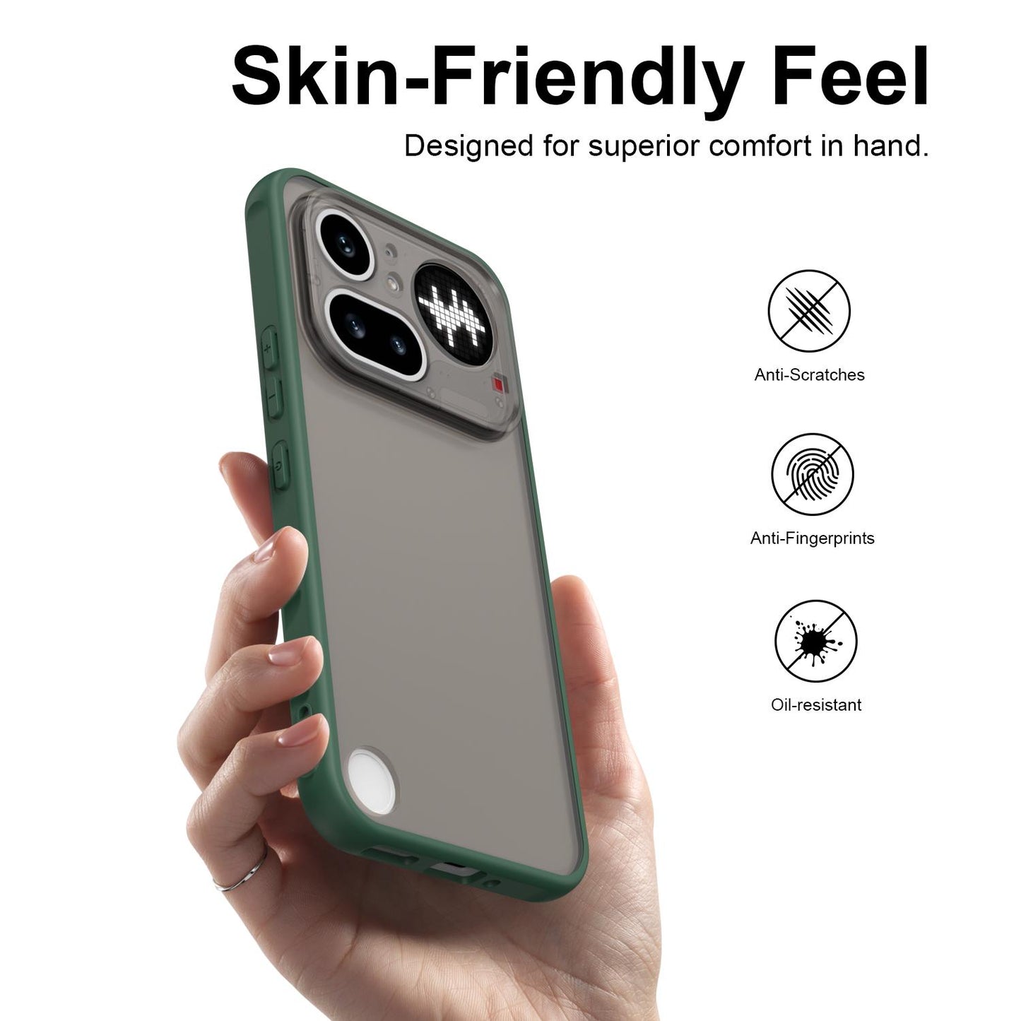 Nothing Phone 4a Pro TPU Hybrid PC Frosted Phone Case with Durable Scratch, Dirt & Wear Protection, Precise Cutouts, Lightweight Easy-Fit Slim Cover