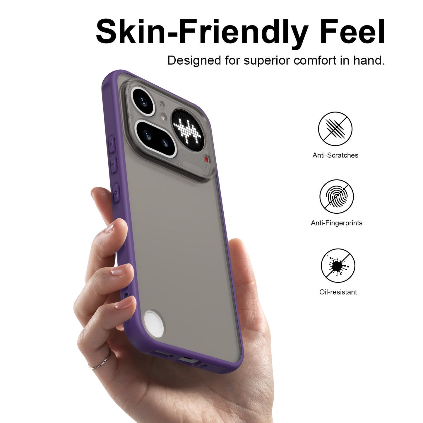 Nothing Phone 4a Pro TPU Hybrid PC Frosted Phone Case with Durable Scratch, Dirt & Wear Protection, Precise Cutouts, Lightweight Easy-Fit Slim Cover
