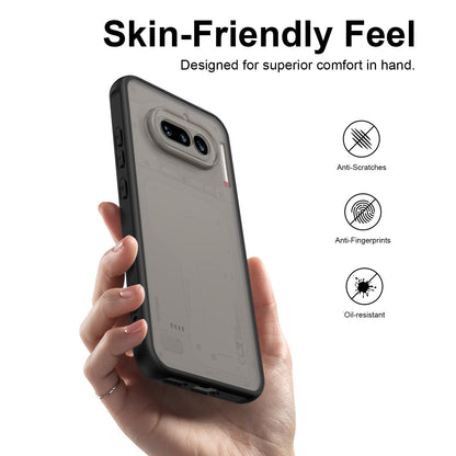 Nothing Phone 4a TPU Hybrid PC Frosted Phone Case with Durable Scratch, Dirt & Wear Protection, Precise Cutouts, Lightweight Easy-Fit Slim Cover