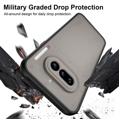 Nothing Phone 4a TPU Hybrid PC Frosted Phone Case with Durable Scratch, Dirt & Wear Protection, Precise Cutouts, Lightweight Easy-Fit Slim Cover