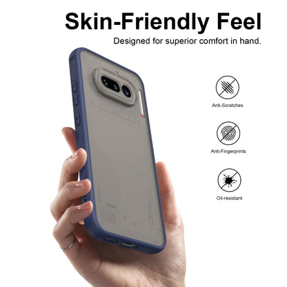 Nothing Phone 4a TPU Hybrid PC Frosted Phone Case with Durable Scratch, Dirt & Wear Protection, Precise Cutouts, Lightweight Easy-Fit Slim Cover