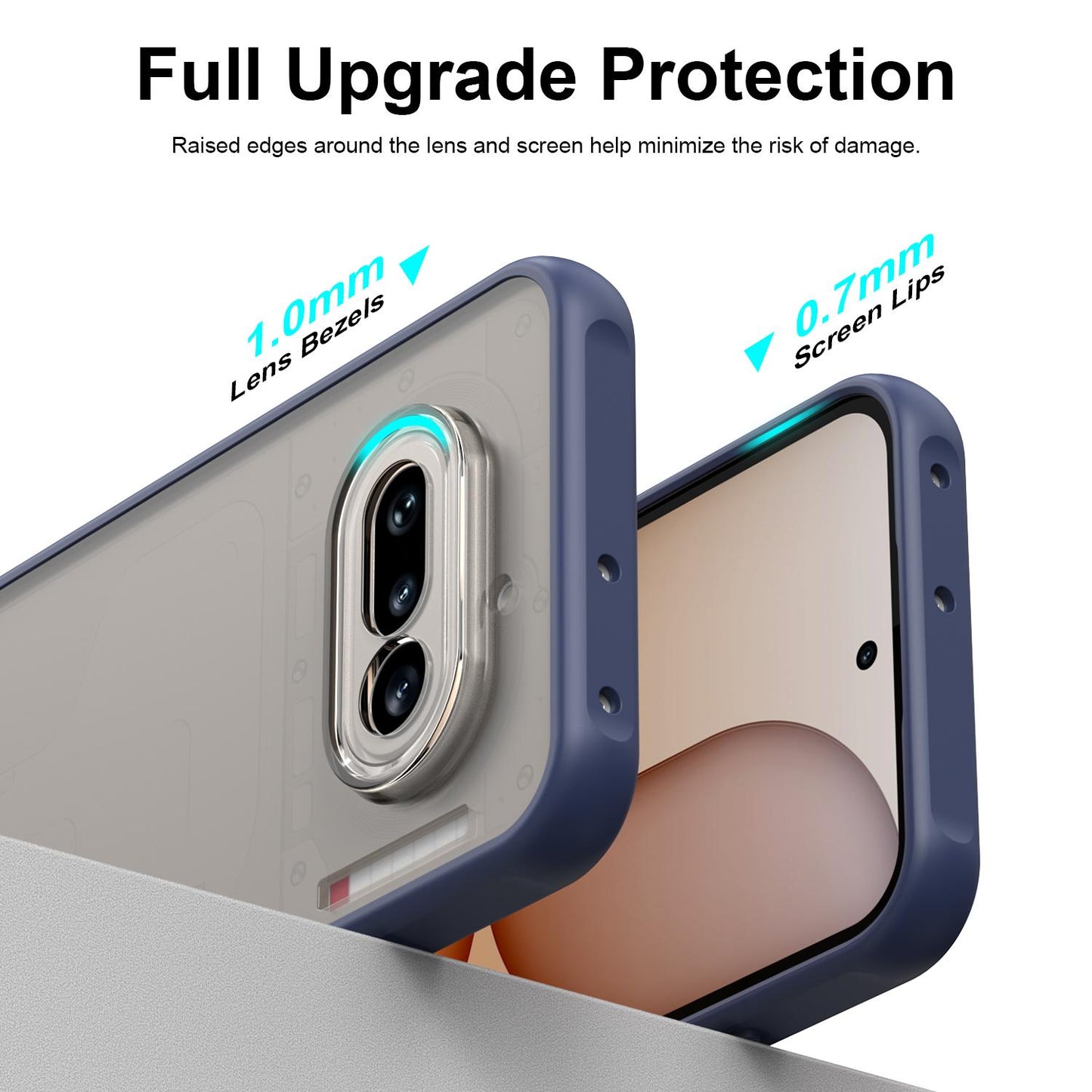Nothing Phone 4a TPU Hybrid PC Frosted Phone Case with Durable Scratch, Dirt & Wear Protection, Precise Cutouts, Lightweight Easy-Fit Slim Cover