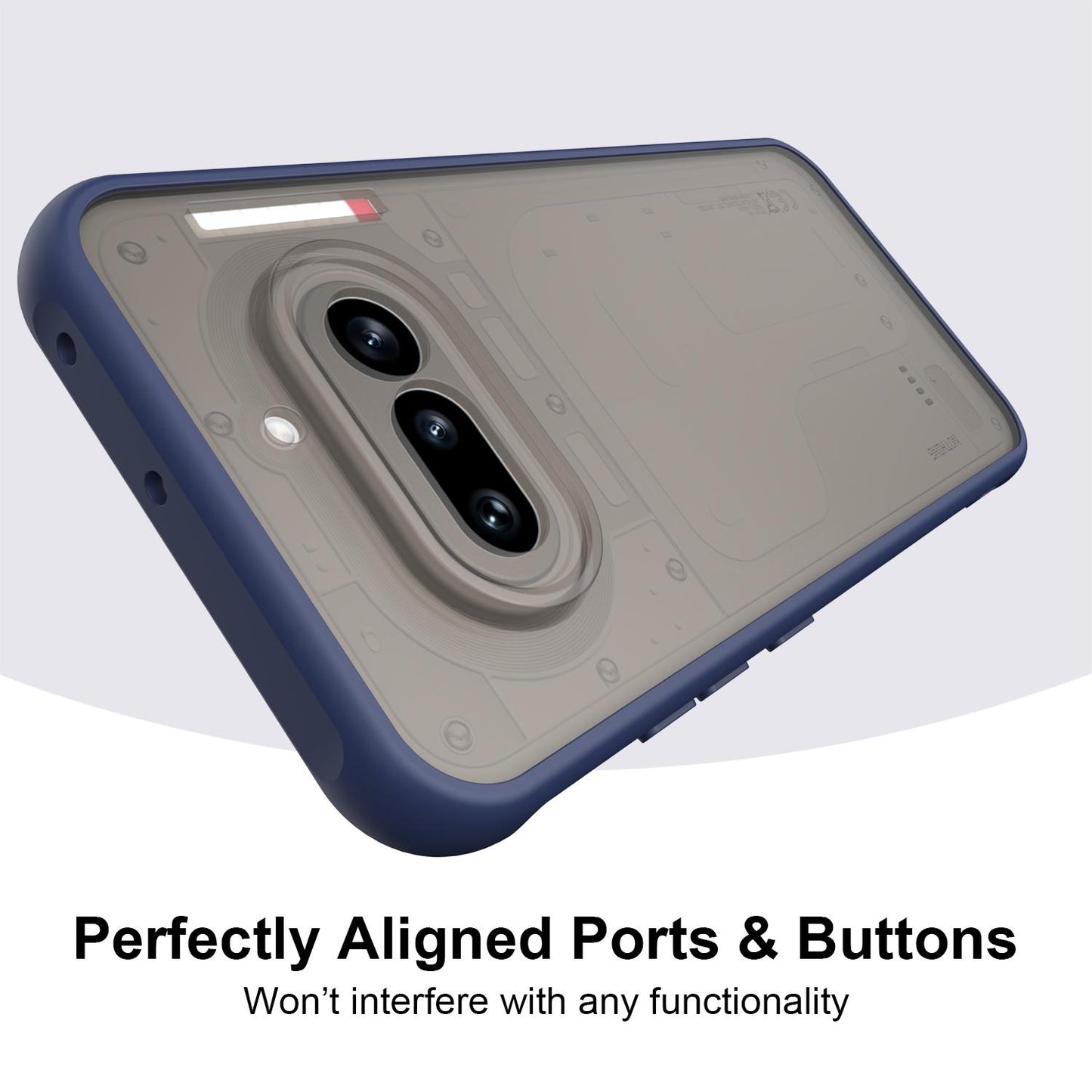 Nothing Phone 4a TPU Hybrid PC Frosted Phone Case with Durable Scratch, Dirt & Wear Protection, Precise Cutouts, Lightweight Easy-Fit Slim Cover