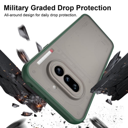 Nothing Phone 4a TPU Hybrid PC Frosted Phone Case with Durable Scratch, Dirt & Wear Protection, Precise Cutouts, Lightweight Easy-Fit Slim Cover