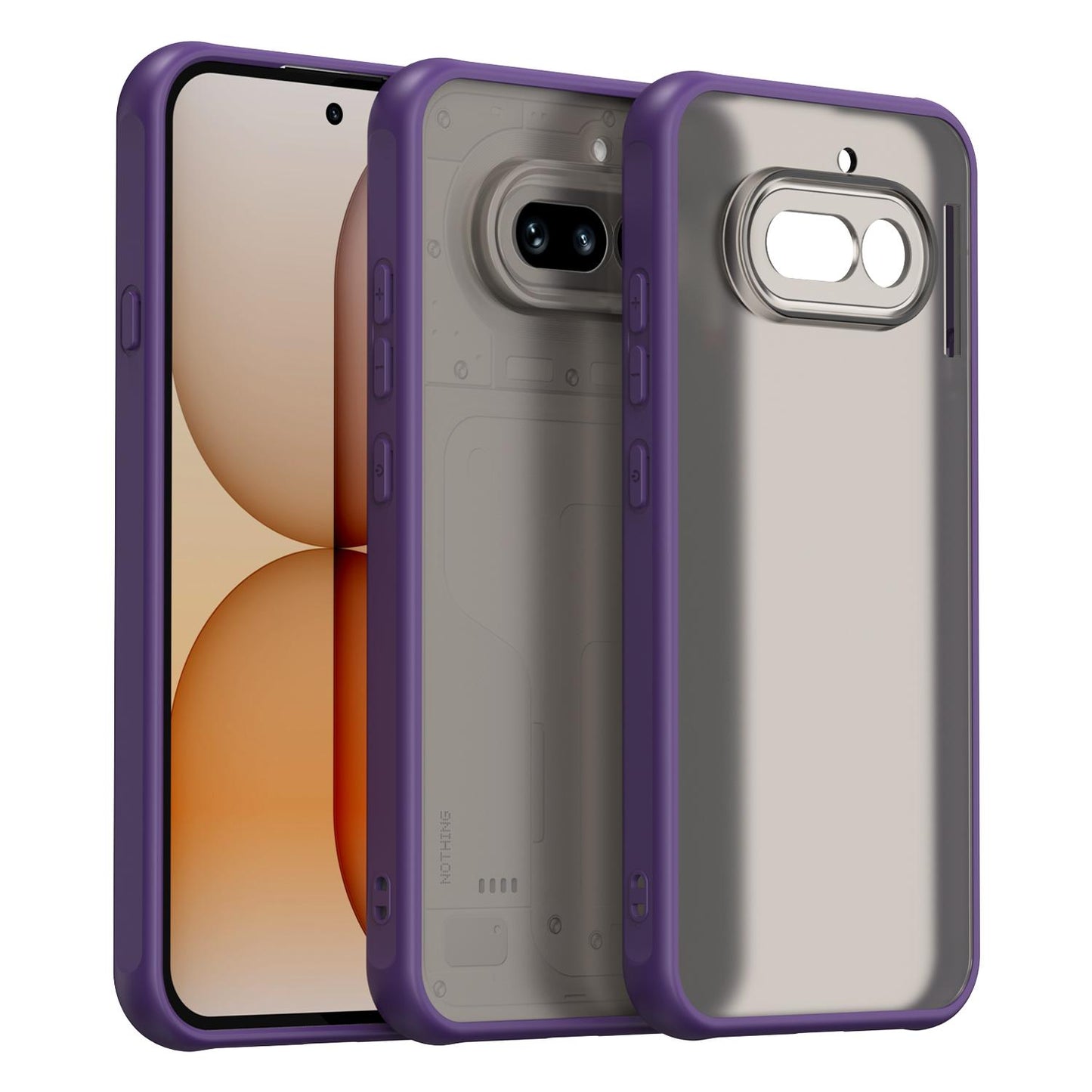 Nothing Phone 4a TPU Hybrid PC Frosted Phone Case with Durable Scratch, Dirt & Wear Protection, Precise Cutouts, Lightweight Easy-Fit Slim Cover