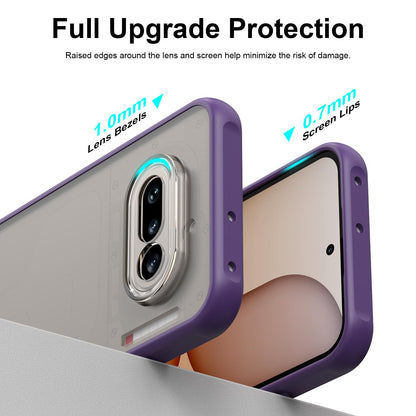 Nothing Phone 4a TPU Hybrid PC Frosted Phone Case with Durable Scratch, Dirt & Wear Protection, Precise Cutouts, Lightweight Easy-Fit Slim Cover
