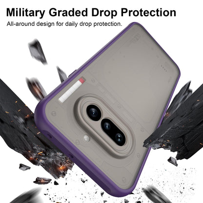 Nothing Phone 4a TPU Hybrid PC Frosted Phone Case with Durable Scratch, Dirt & Wear Protection, Precise Cutouts, Lightweight Easy-Fit Slim Cover