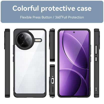 Xiaomi Poco F7 Ultra Acrylic Hybrid TPU Protective Phone Case, Colourful Series Shockproof Cover