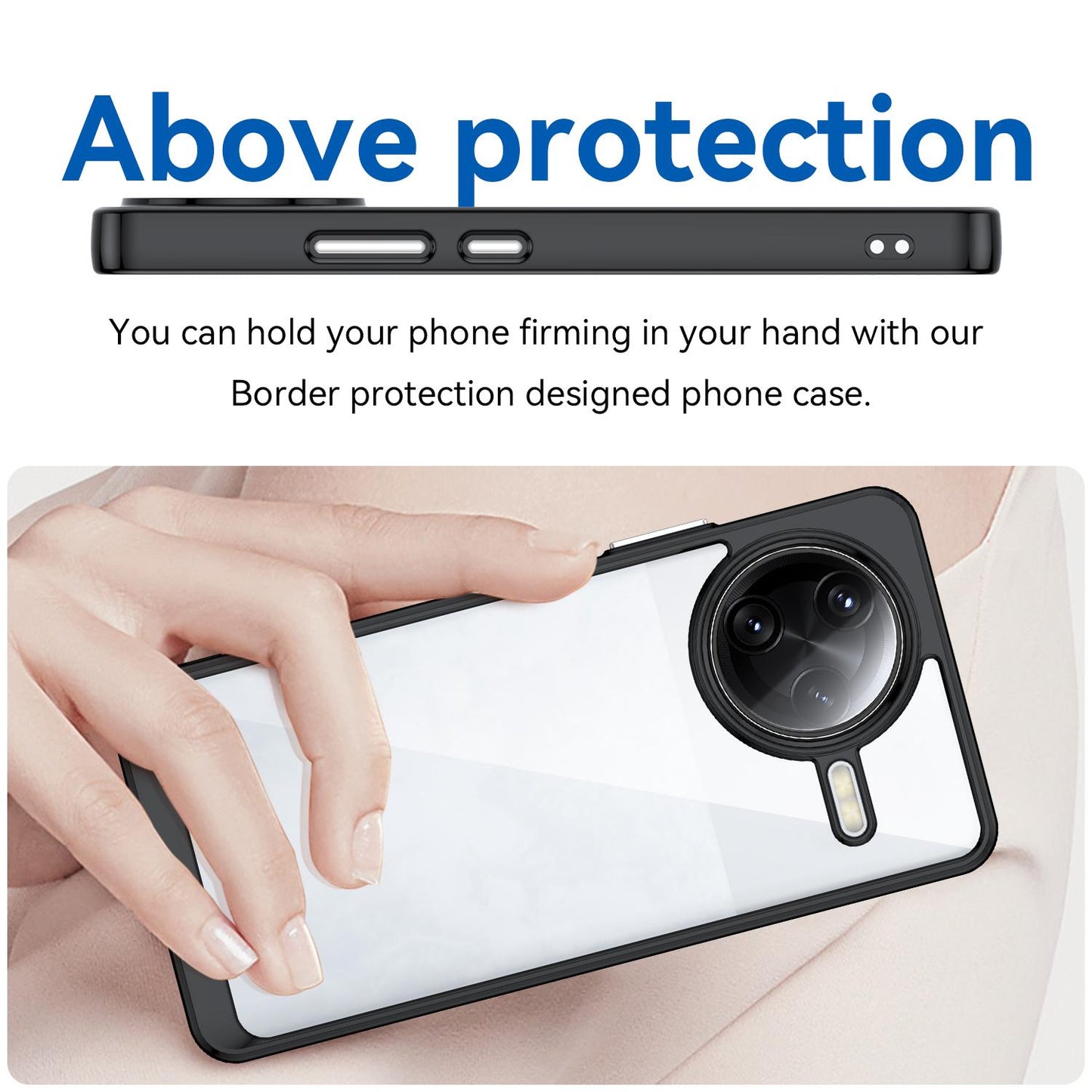 Xiaomi Poco F7 Ultra Acrylic Hybrid TPU Protective Phone Case, Colourful Series Shockproof Cover