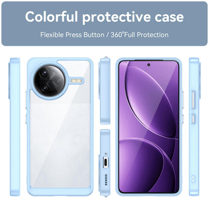 Xiaomi Poco F7 Ultra Acrylic Hybrid TPU Protective Phone Case, Colourful Series Shockproof Cover