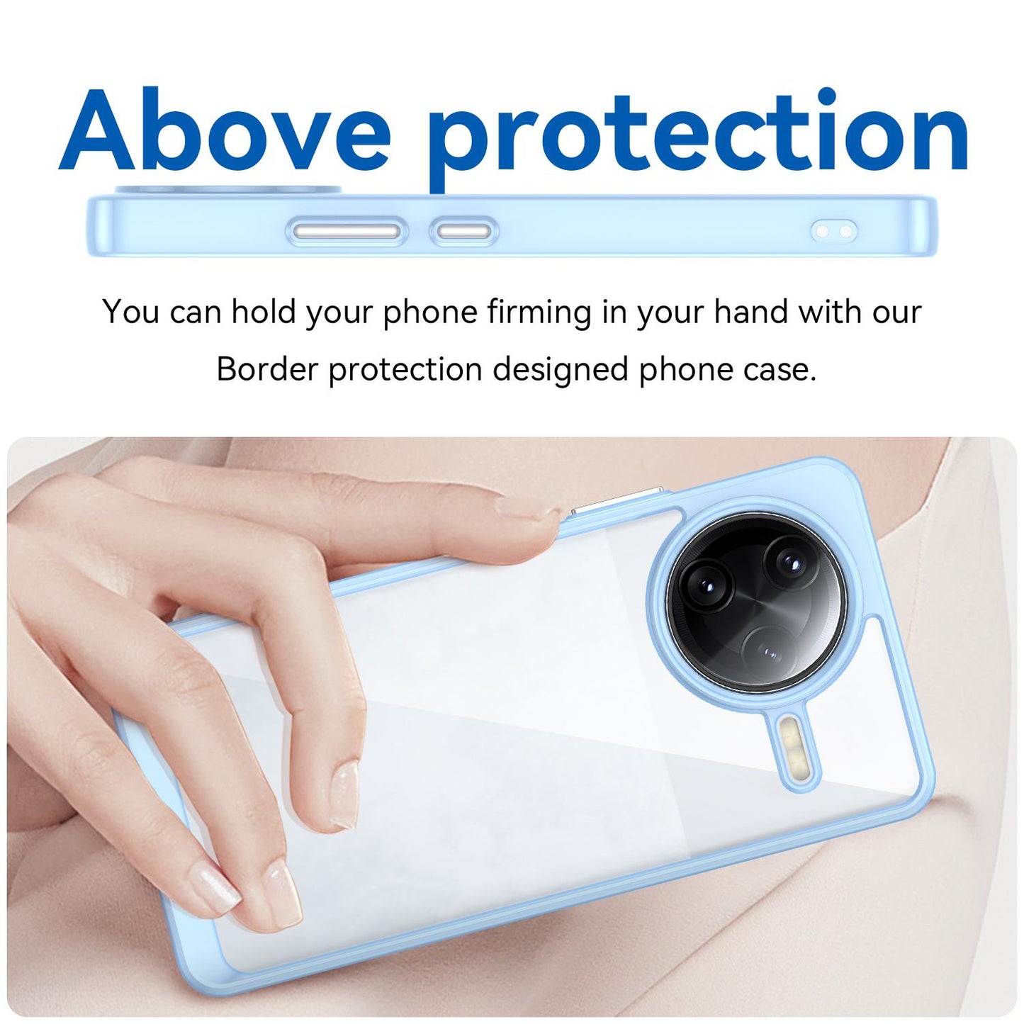 Xiaomi Poco F7 Ultra Acrylic Hybrid TPU Protective Phone Case, Colourful Series Shockproof Cover