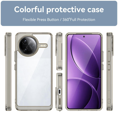 Xiaomi Poco F7 Ultra Acrylic Hybrid TPU Protective Phone Case, Colourful Series Shockproof Cover