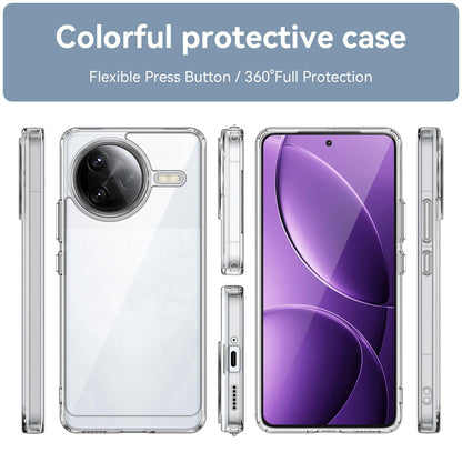 Xiaomi Poco F7 Ultra Acrylic Hybrid TPU Protective Phone Case, Colourful Series Shockproof Cover