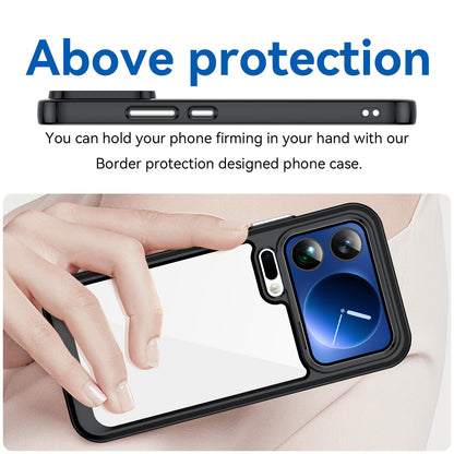 Xiaomi 17 Pro Max Acrylic Hybrid TPU Protective Phone Case, Colourful Series Shockproof Cover