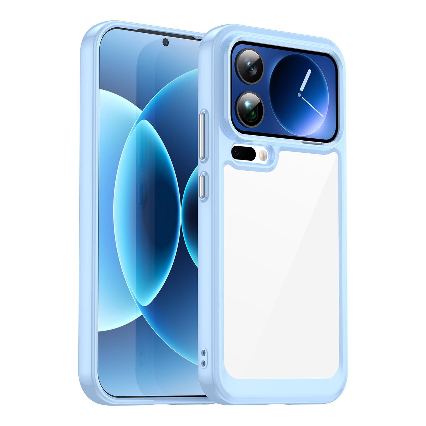 Xiaomi 17 Pro Max Acrylic Hybrid TPU Protective Phone Case, Colourful Series Shockproof Cover